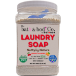 The Bath & Bodi Co Nutty By Nature laundry soap cherry almond vegan powder detergent with scoop