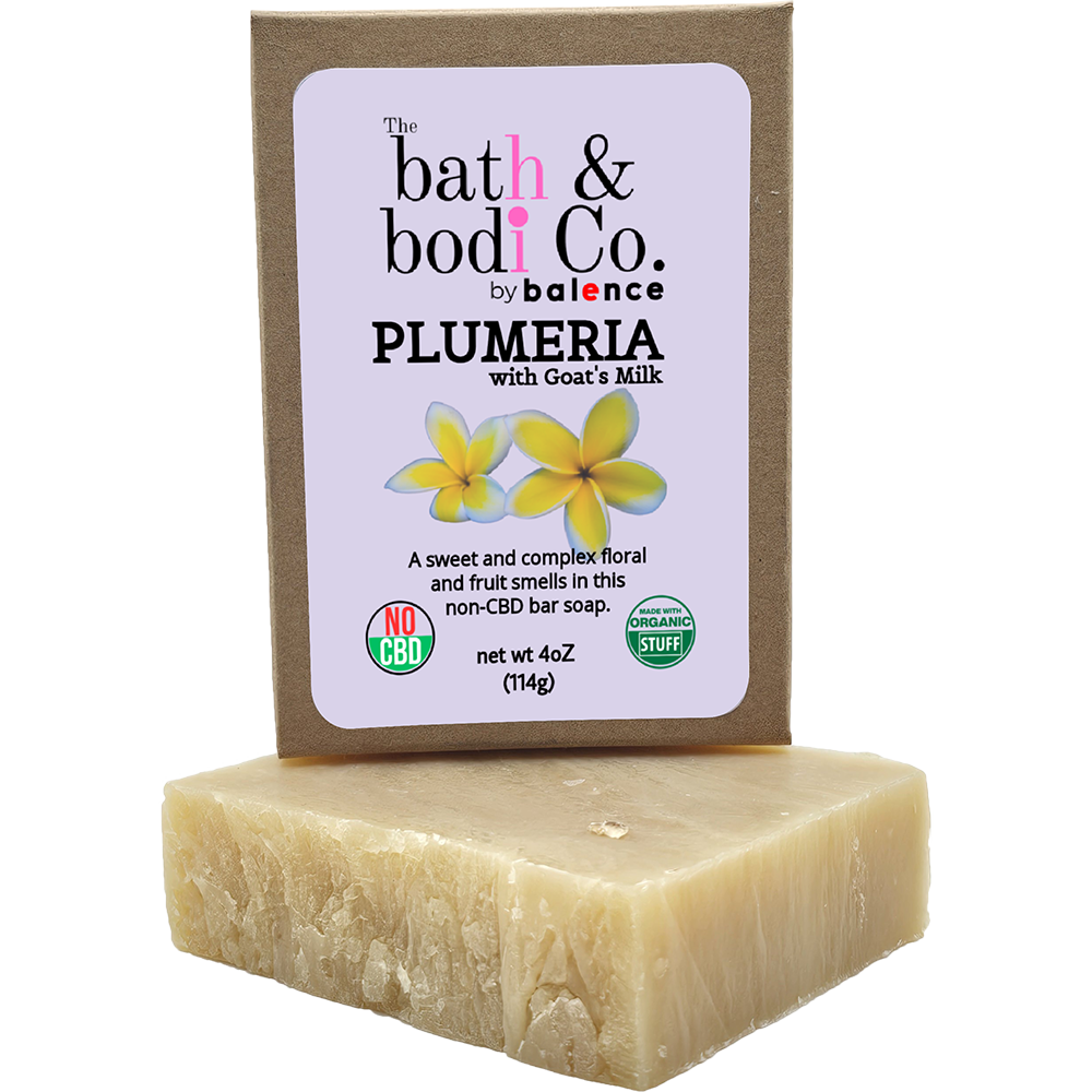 Plumeria Goat's Milk - Non-CBD Bar Soap