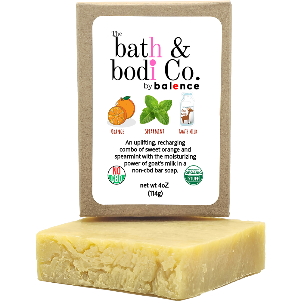 Orange Spearmint Goat's Milk - Non-CBD Bar Soap