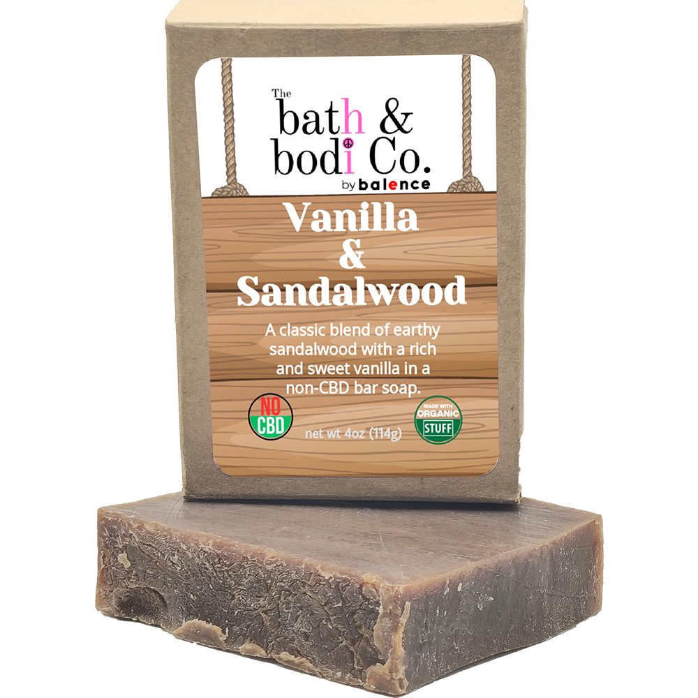 Vanilla & Sandalwood - Non-CBD Bar Soap